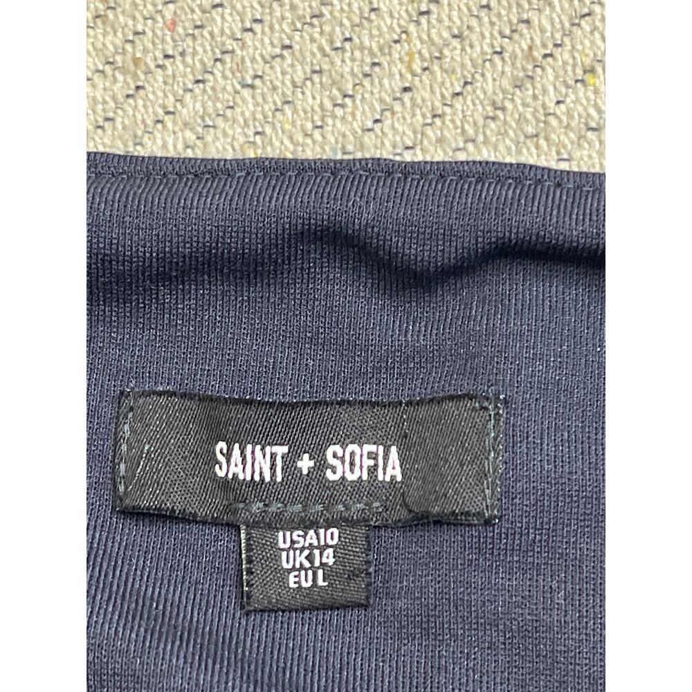 Saint + Sofia Pull On Straight Leg Full Length De… - image 4